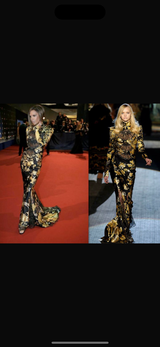Roberto Cavalli runway dress