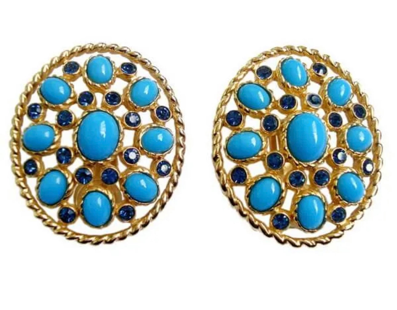 Christian Dior RARE turqoise earings