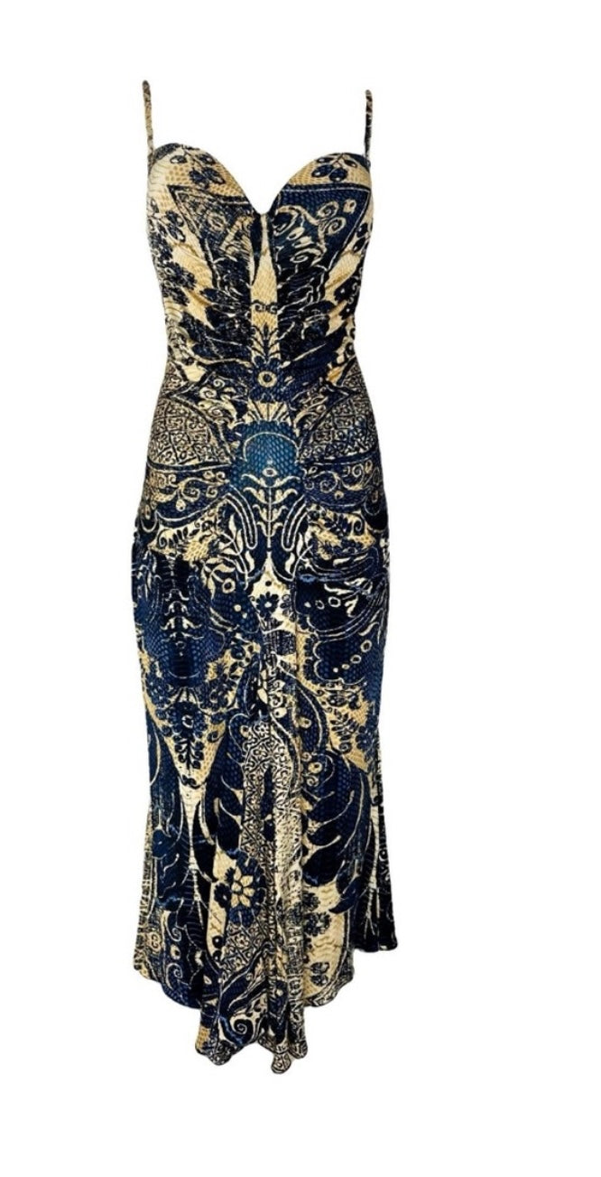 Roberto Cavalli Rare Bustier Midi dress 2000s
